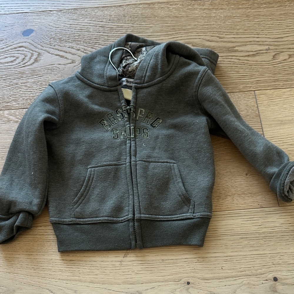 Bass Pro Shops Olive Green Kids Hoodie 2T